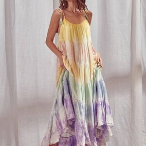 STORIA Tie Dye Maxi Dress Size: Small